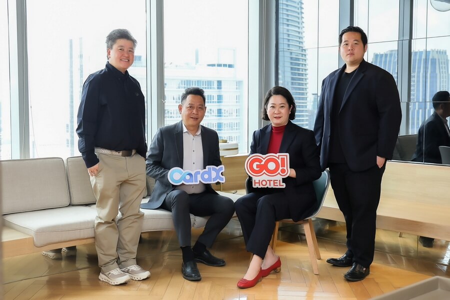 “CardX” ร่วมกับ “GO Hotel” ชวนเที่ยวไทย มอบสิทธิพิเศษสำหรับ ผู้ถือบัตรเครดิต CardX และ SCB WEALTH by CardX เมื่อจองห้องพักตรงผ่าน GO Hotel website (www.letzzzgo.co) รับคะแนนสะสมทุกการใช้จ่าย 1 บาท เท่ากับ 1 Point