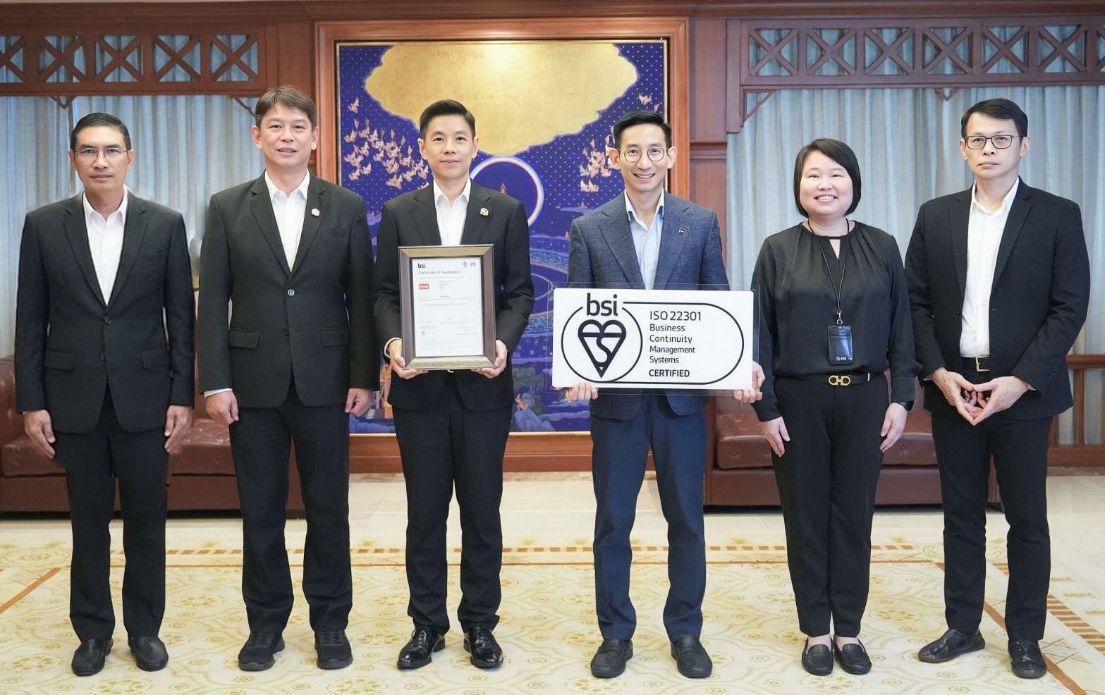 “ธอส.” ได้รับการรับรองมาตรฐาน ISO 22301:2019 ระบบการบริหารความต่อเนื่องทางธุรกิจ (Business Continuity Management Systems: BCMS) ต่อเนื่องเป็นปีที่ 7
