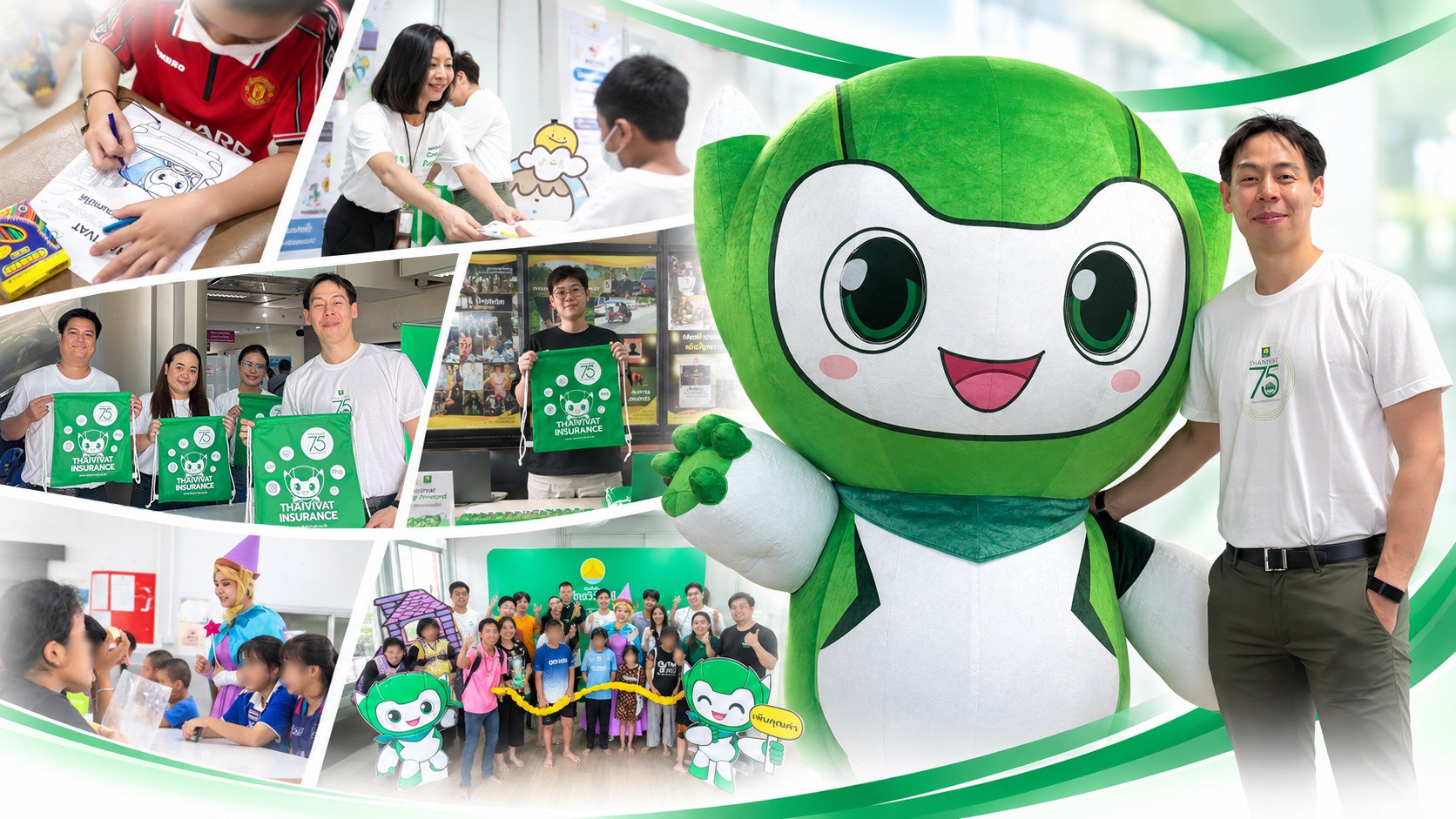 “ประกันภัยไทยวิวัฒน์” ต่อยอดโครงการ “Thaivivat Caring Forward – ขับรถดี ลดหย่อนภาษีได้” ผนึกกำลัง 6 มูลนิธิ จัดกิจกรรมส่งต่อความช่วยเหลืออย่างเป็นรูปธรรม